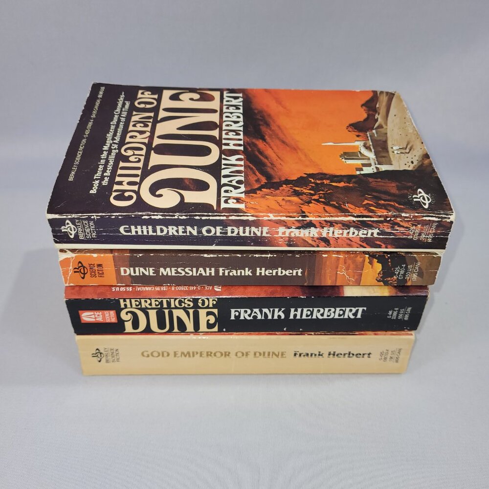 Frank Herbert Dune Collection 4 Books Paperback Softcover Novel Lot